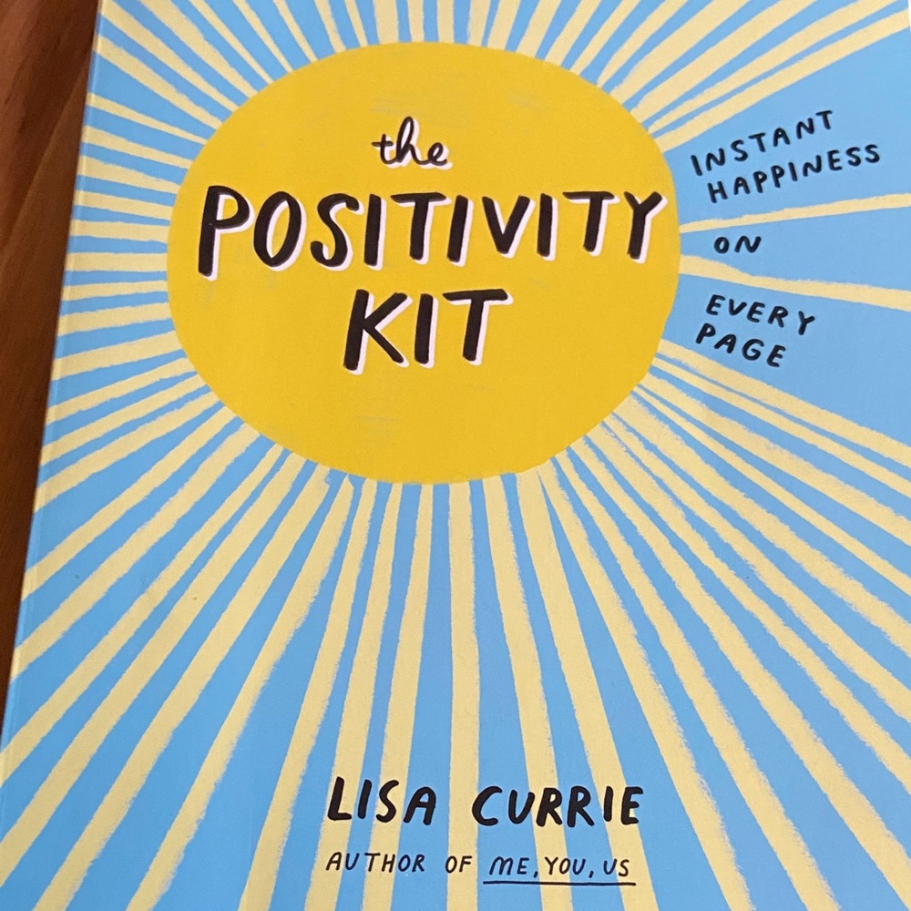 The Positivity Kit by Lisa Currie - Yellow & Light Blue Cover